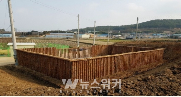 자연 친화형 영농폐기물 공동집하장 전경(압해읍 중촌마을)