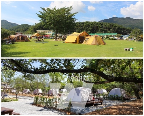 폐교 활용사례-장성(안평초) 캠핑장, 함평(성남초) 캠핑장
