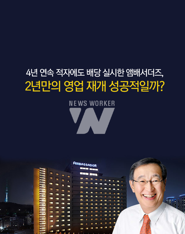 [ㄴㅅㅇㅋ_호텔업계 분석 ①앰배서더즈] 4년 연속 적자에도 배당실시, ... - 뉴스 썸네일 이미지