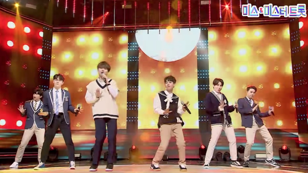 임영웅과 이찬원, 정동원, 김희재, 장민호, 영탁이 부르는 설운도의 '추억 속으로' <사진=미스 앤 미스터 트롯>