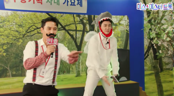 장민호와 영탁의 '슈퍼맨' 무대 중에서 [사진=미스 앤 미스터 트롯]
