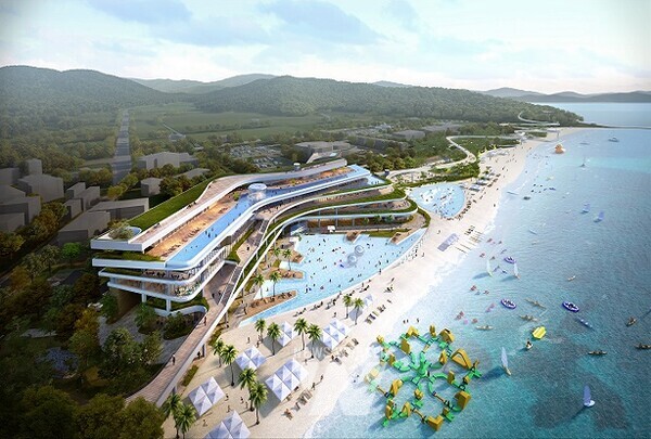 보성군 율포 해양레저관광 거점사업 율포 해양복합센터 조감도