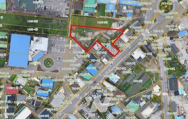 장성군이 건립 추진 중인 청년센터 부지