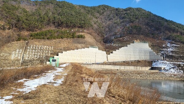 급경사지 정비 완료(장치지구)