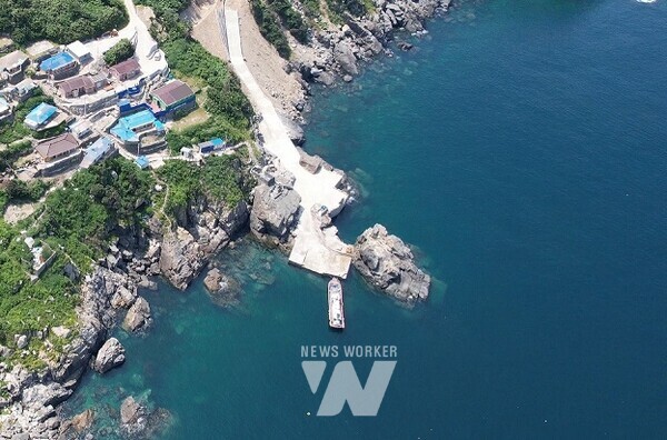 신안군 흑산면 가거3구항 전경