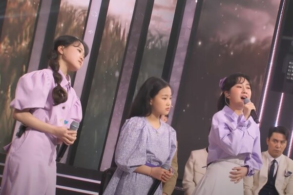 김다현, 김태연, 전유진의 '기억' 무대 중에서 [사진=미스 앤 미스터 트롯]