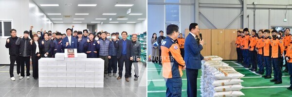 전남 장성군이 지난 5일 설 명절을 맞아 지역 내 사회복지시설과 유관기관을 위문했다.