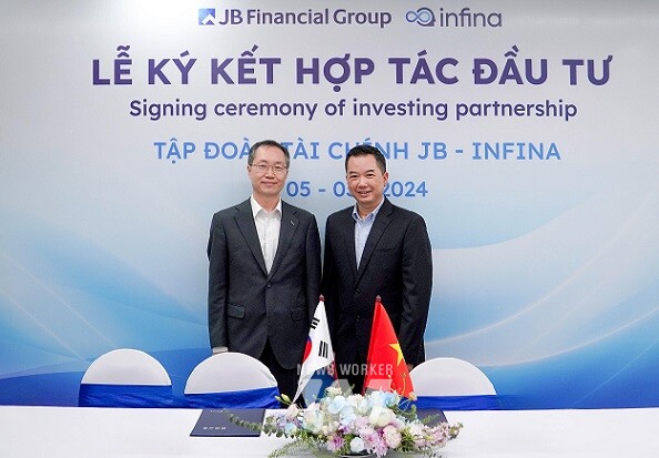 광주은행(은행장 고병일)은 베트남 자회사 “JB Securities Vietnam(이하 ‘JBSV’)”가 베트남 현지 금융 플랫폼인 “Infina”(이하 ‘인피나’)와 전략적 투자계약 및 파트너십을 체결했다