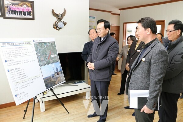 나주시가 금천면 연동마을에 도시계획도로를 신설한다. 윤병태 나주시장 마을 설명회 (사진제공-나주시)