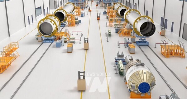 한화 단조립장 공장 내부 조감도