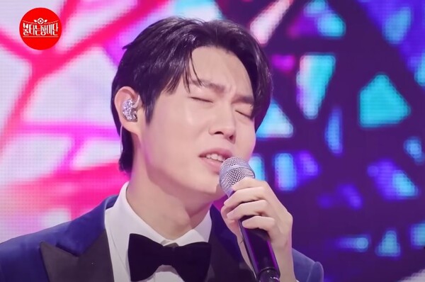 가수 손태진의 '나 같은 건 없는 건가요' 무대 중에서 [사진=MBN MUSIC]