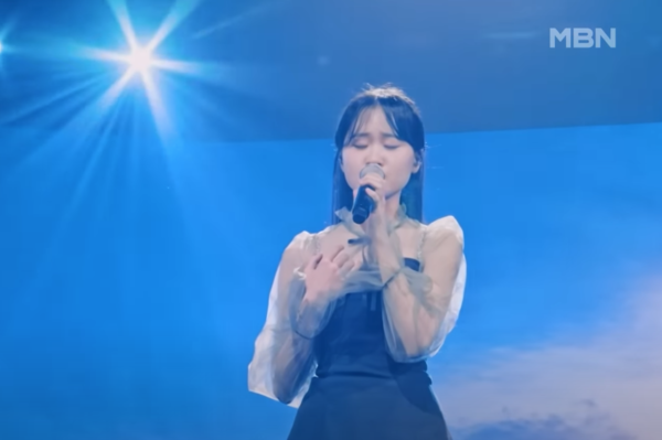 김다현의 '어부의 노래' 무대 중에서 [사진=MBN MUSIC]