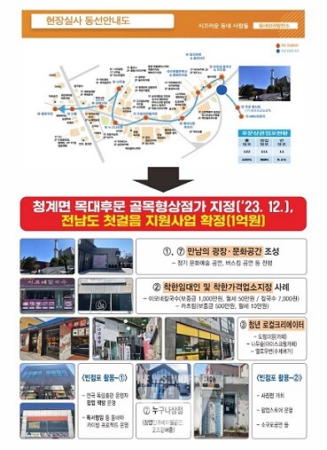목포대학교 후문 동네상권발전소 지원사업 관련