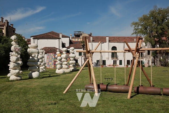 Every Island is a Mountain. 2024. Installation view. Courtesy of Arts Council Korea. Photo Park Jimi