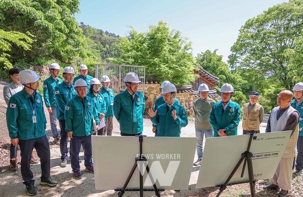 구례군, 남성현 산림청장 산림 재해예방 현장 방문
