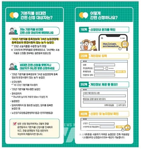공익직불금 신청 안내 홍보물