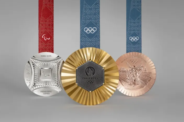 에펠탑 철골이 소량 함유된 파리올림픽 메달 [사진=파리올림픽조직위원회 공식 홈페이지]