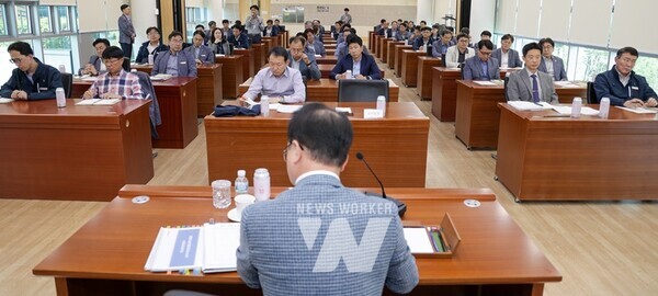 상임감사와 함께하는 중간관리자 청렴윤리 간담회 진행 모습