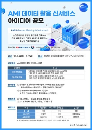 한전-산업부, 'AMI 데이터 활용 新서비스' 아이디어 공모