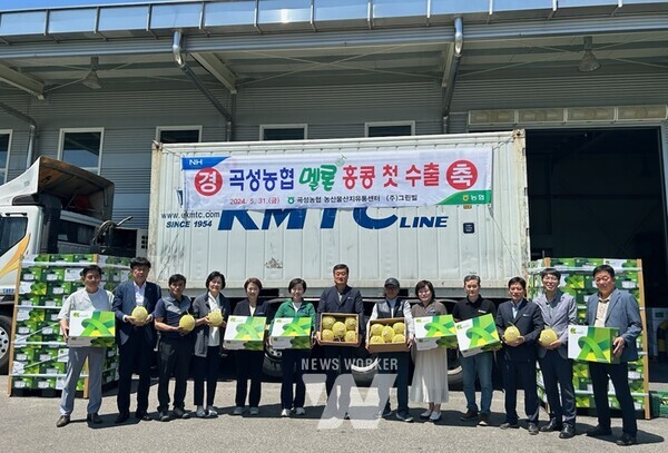 곡성농협 농산물산지유통센터와 곡성멜론 주식회사에서 생산한 지역 대표 농·특산물인 곡성 명품 멜론이 5월 초 첫 출하를 마치고, 31일 올해 첫 해외 수출길에 올랐다.