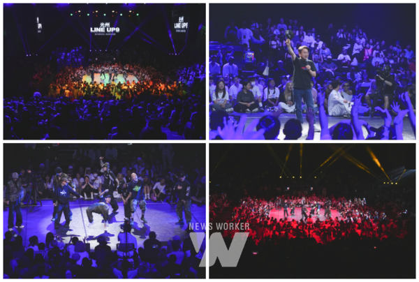 강기정 광주광역시장이 지난 9일 오후 국립아시아문화전당 예술극장에서 열린 2024 광주 스트릿컬처 페스타 '배틀라인업 9 인 광주'에 참석해 인사말을 하고 있다./광주광역시 제공9일 오후 국립아시아문화전당 예술극장에서 열린 2024 광주 스트릿컬처 페스타 '배틀라인업 9 인 광주'에 참여한 댄스팀들이 열띤 경연을 벌이고 있다./광주광역시 제공