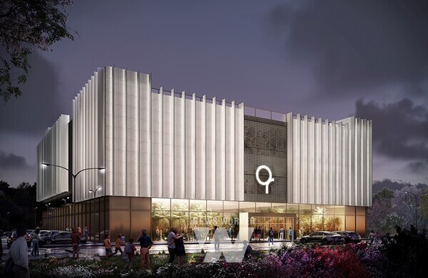 아쿠아가든 조감도왼쪽부터 (주)아쿠아가든 권태영 대표, 정기명 여수시장, HJ디오션리조트 유광현 회장