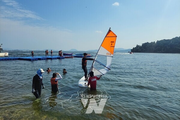웅천친수공원 윈드서핑