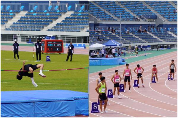 전국종별육상경기 선수권대회 경기 모습 