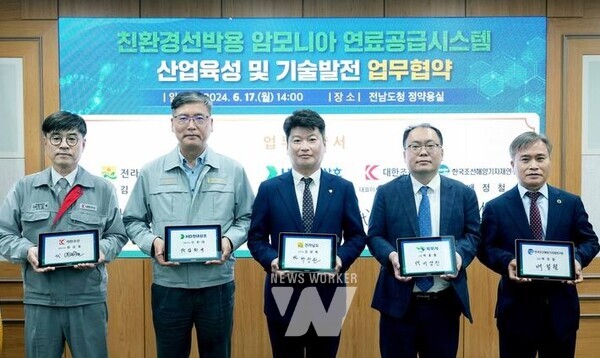 목포시가 지역 조선산업 고도화를 위한 업무협약을 체결했다. / 목포시 제공