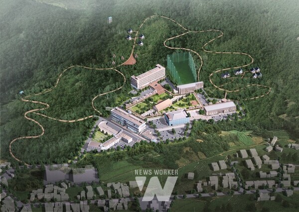 강진 옛 성화대 활성화 위한 조감도.