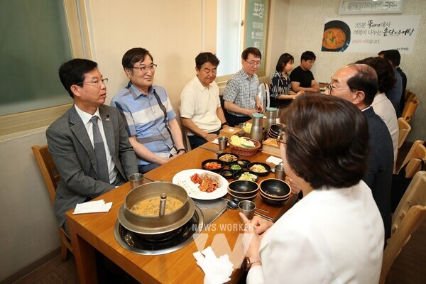 광산구 골목상권 활성화 현장 소통-신창동 상생 점심 여행