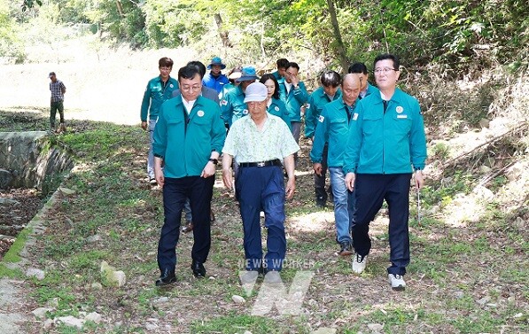전라남도 본격적인 장마철 맞아 도내 산사태 취약지역 현장 점검