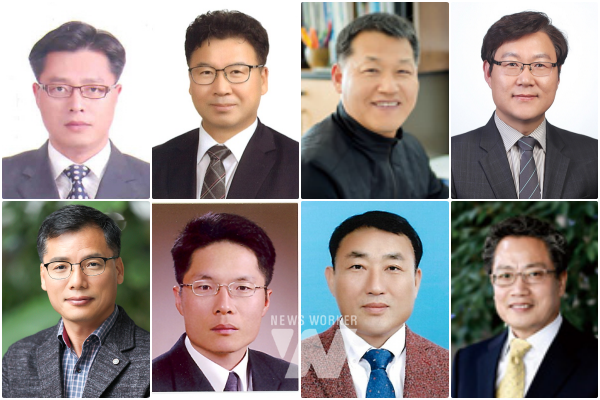 (상단 왼쪽부터)강진부군수 이병철,광양만권경제자유구역청 선양규,기업도시담당관 서순철,민원행정담당관 김규웅 (하단 왼쪽부터)보성부군수 서형빈,비서실장 이상용,신안부군수 김대인,여수부시장 최정기