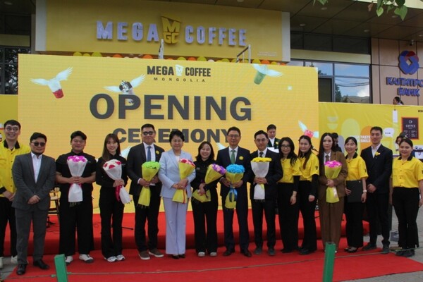 메가커피 울란바토르 1호점 개점 행사 [사진제공=메가커피]