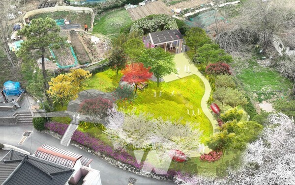 제석산 입구 쌈지공원 조감도