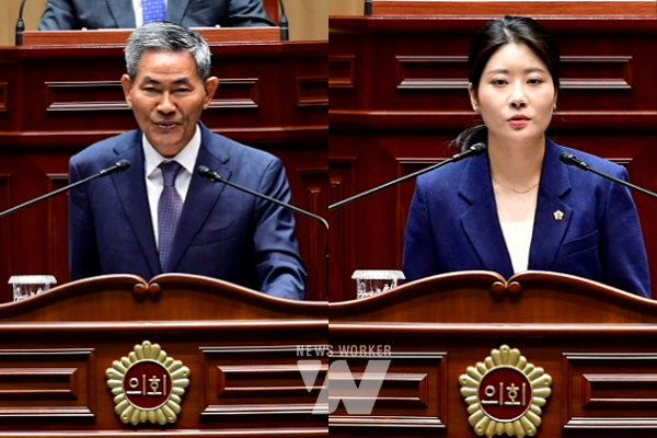 서용규 제1부의장,채은지 제2부의장 정견발표