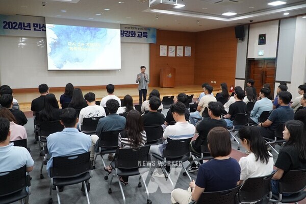 전라남도 나주시는 최근 시청 대회의실에서 민선8기 공약사업 담당자 역량 강화 교육을 성공적으로 마쳤다. (사진제공-나주시)