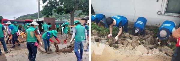 진도군, '집중호우 피해복구'에 봉사단체 온기나눔 이어져