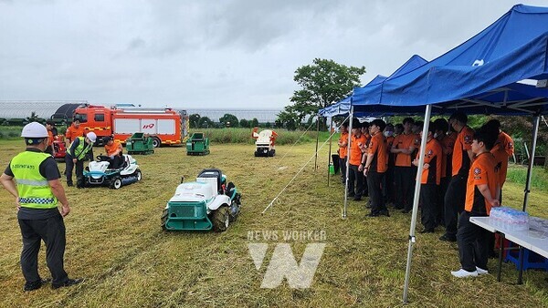 영암소방관 농기계 안전 교육