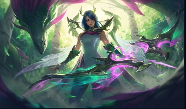 정령용 애쉬[사진=롤 인벤 스킨갤러리 캡처]