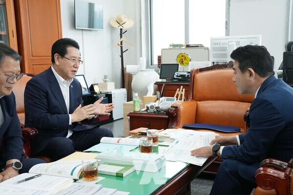 박정 국회 예결위원장 면담