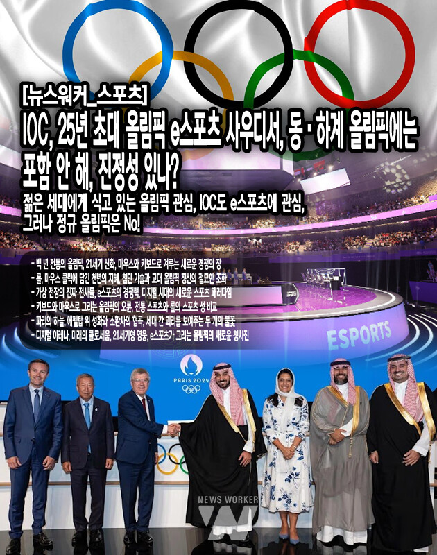 IOC의 결정은 시대의 흐름을 거스르는 것일까, 아니면 전통을 지키기 위한 불가피한 선택일까? 어느 쪽이든, 이번 파리 올림픽은 e스포츠가 제외된 채 시작되었다.하지만 역사는 언제나 변화를 수용한 자의 편이었다. 1896년 아테네에서 시작된 근대 올림픽도 처음에는 많은 이들의 우려와 반대에 부딪혔다. 그러나 지금, 올림픽은 세계에서 가장 영향력 있는 스포츠 제전으로 ...[본문 중에서]