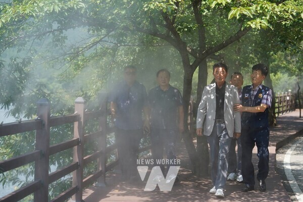 폭염대응 쿨링포드 가동(금강골)