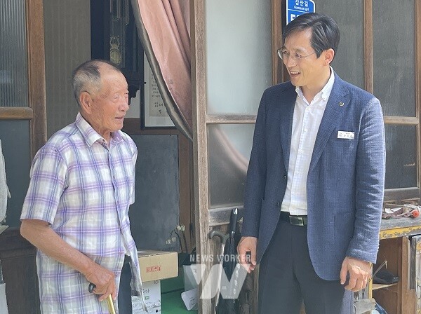 우승희 영암군수 독립유공자 후손 방문