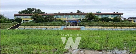 과수실증단지 조성 화산남초 전경