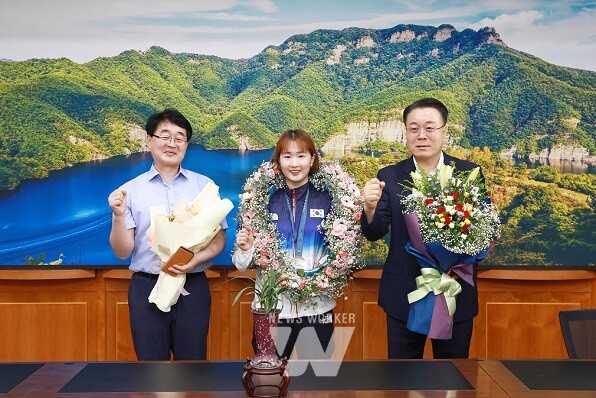 화순군청 올림픽 배드민턴 정나은 선수 환영식 개최