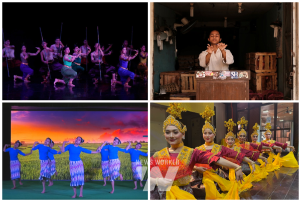 (왼쪽상단부터 시계방향) 쌀-캄보디아, 새로운 삶-인도네시아, 가믈란 댄스-말레이시아, 민속무용-미얀마