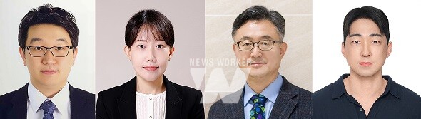 왼쪽부터 강홍규 책임연구원, 장수영 연구교수, 이광희 교수, 조일욱 박사(제1저자)