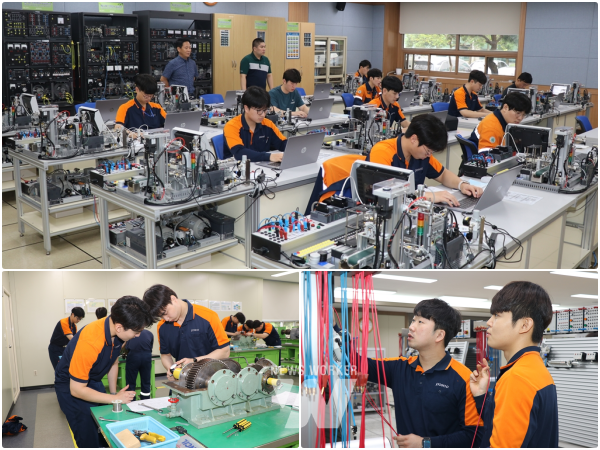 지난 27~28일, 포스코인재창조원 광양 실습장 및 광양제철소 전기수리공장에서 설비부문 기능경진대회가 열리고 있다