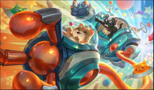 우주그루브 블리츠크랭크 [사진=롤 인벤 스킨갤러리 캡처]